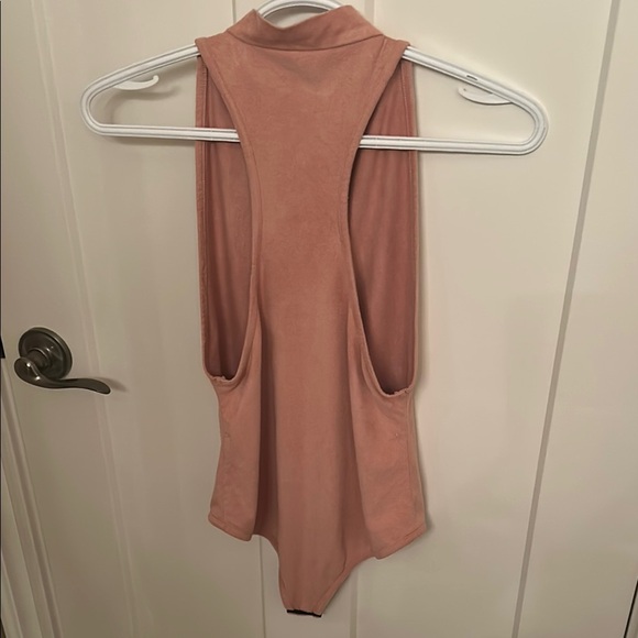 Tic Toc Sexy Pink Fitted Sleeveless Bodysuit, size S - Picture 6 of 6